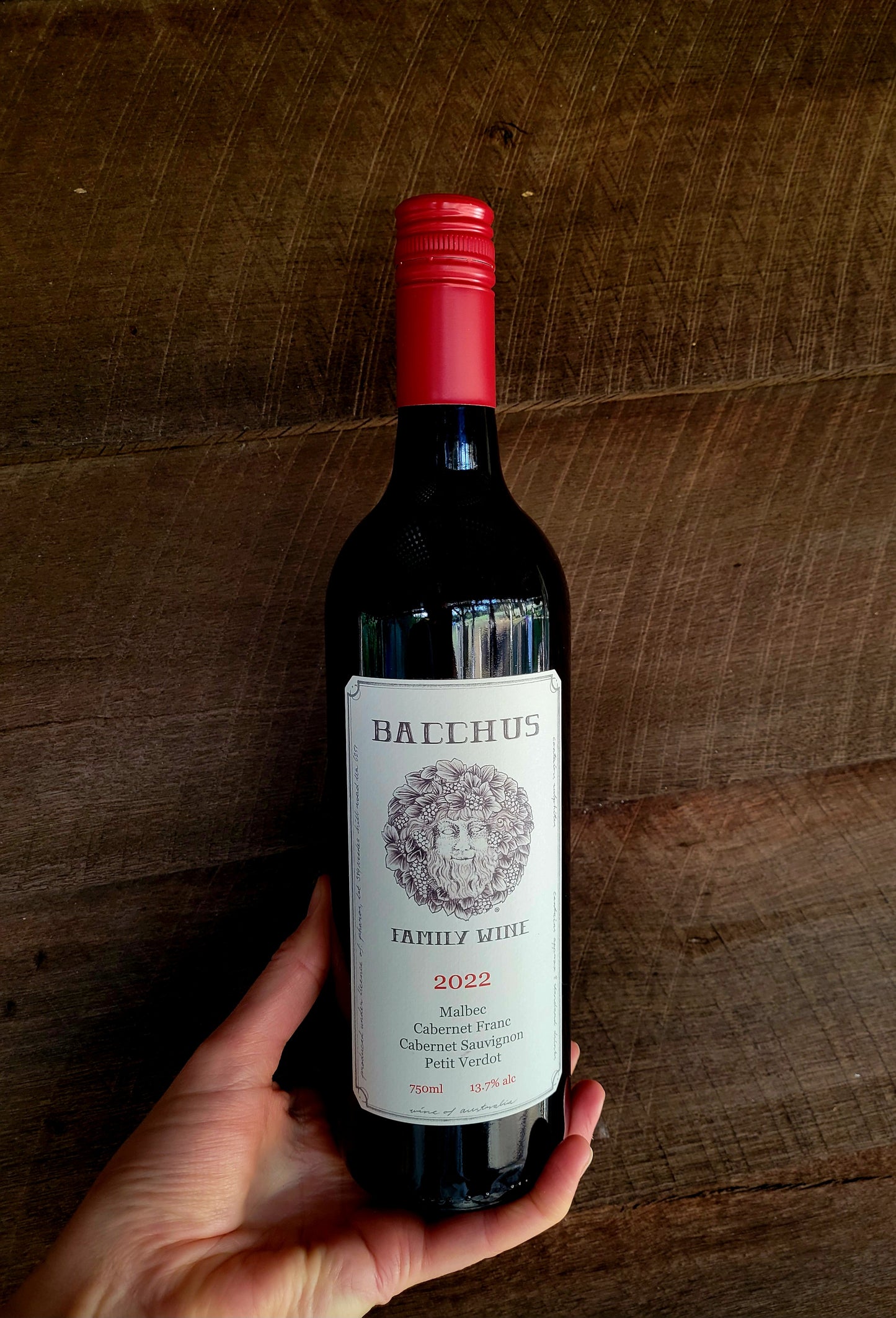 2022 Bacchus Family Wine Red blend Screw Cap